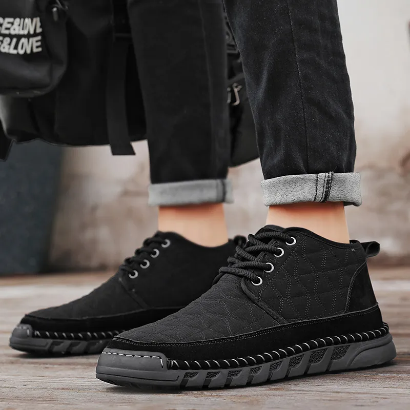 Bull charm Men's Casual Shoes Men Mid Top-3
