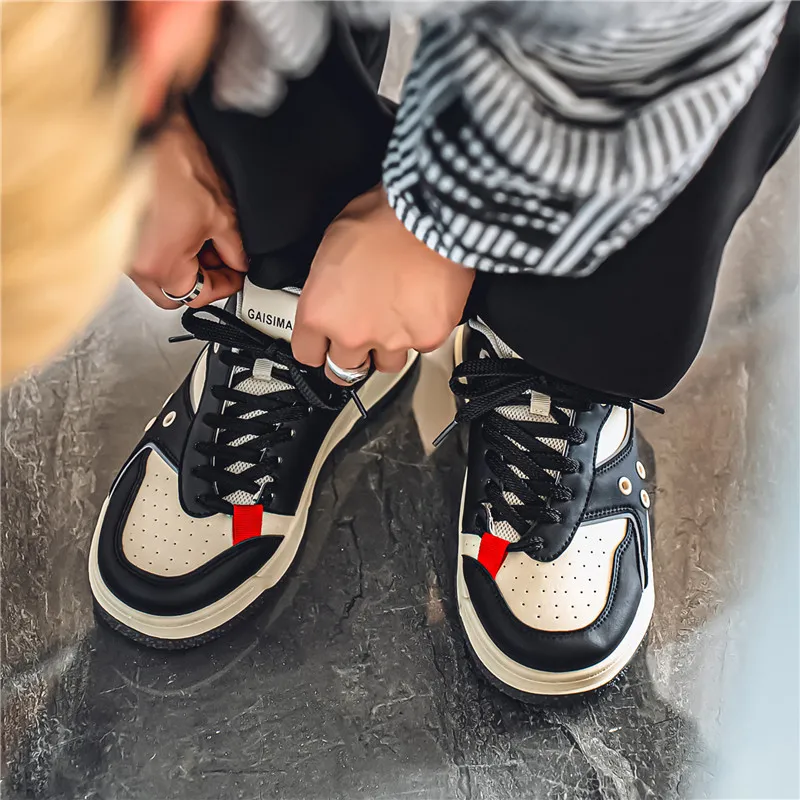 Bull Charm Durable Breathable Low Top Skateboard Shoes Men's-11