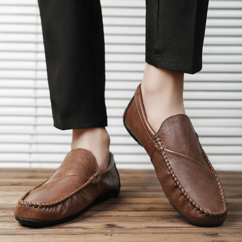 Bull charm Loafers Men Khaki/Brown/Black-10