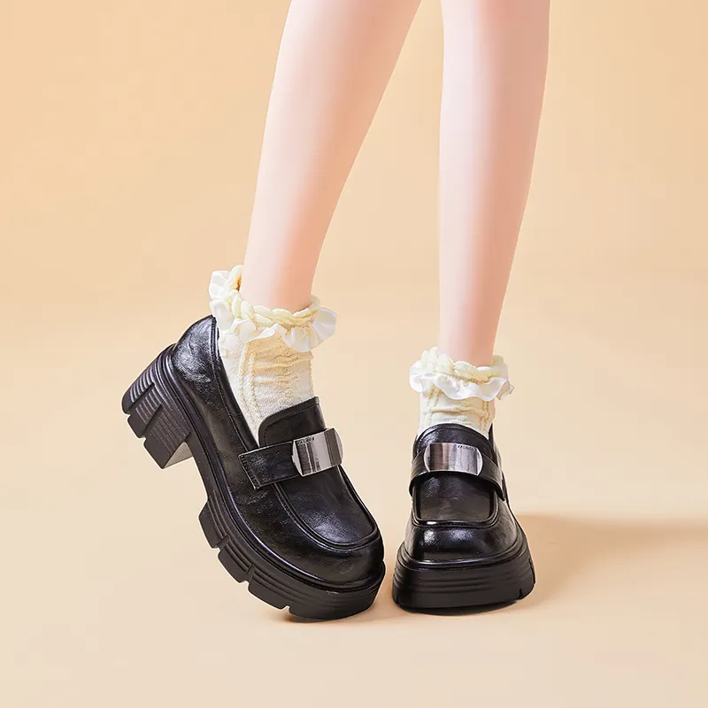 Bull Charm Loafers Women's Black-3