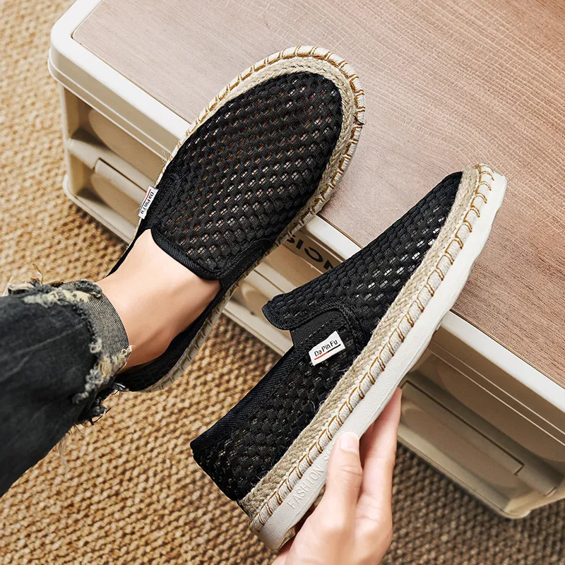 Bull charm Espadrilles Men Beige/Blue/Black-14