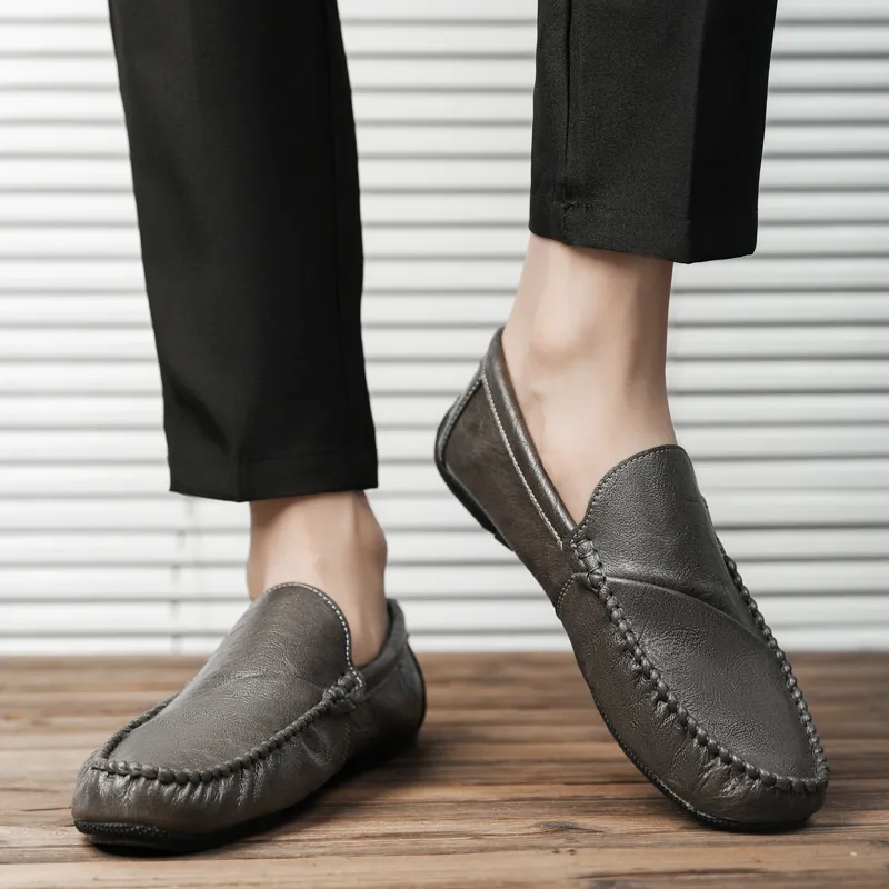 Bull charm Loafers Men Khaki/Brown/Black-5