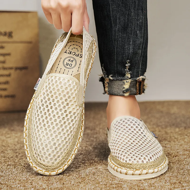 Bull charm Espadrilles Men Beige/Blue/Black-3