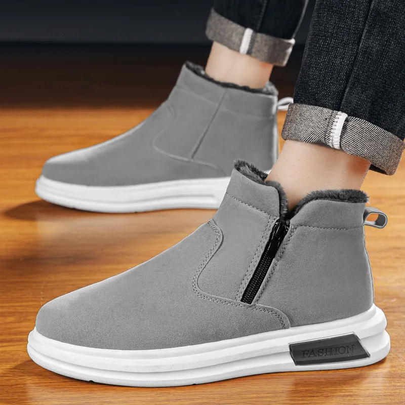 Bull charm Snow Boots Men Black/Gray/Khaki-9