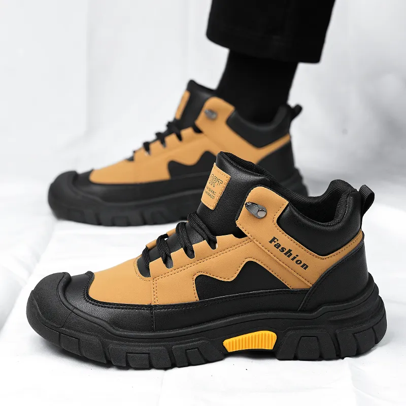 Bull Charm Abrasion Resistant Slip Resistant Short Outdoor Boots Men's-5