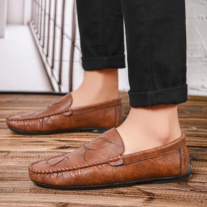 Bull charm Loafers Men Black/Brown/Gray-9