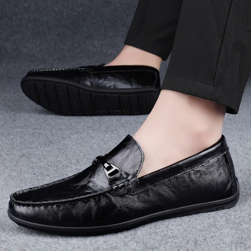Bull charm Men's Casual Shoes Men Low Top Black/Gray-5