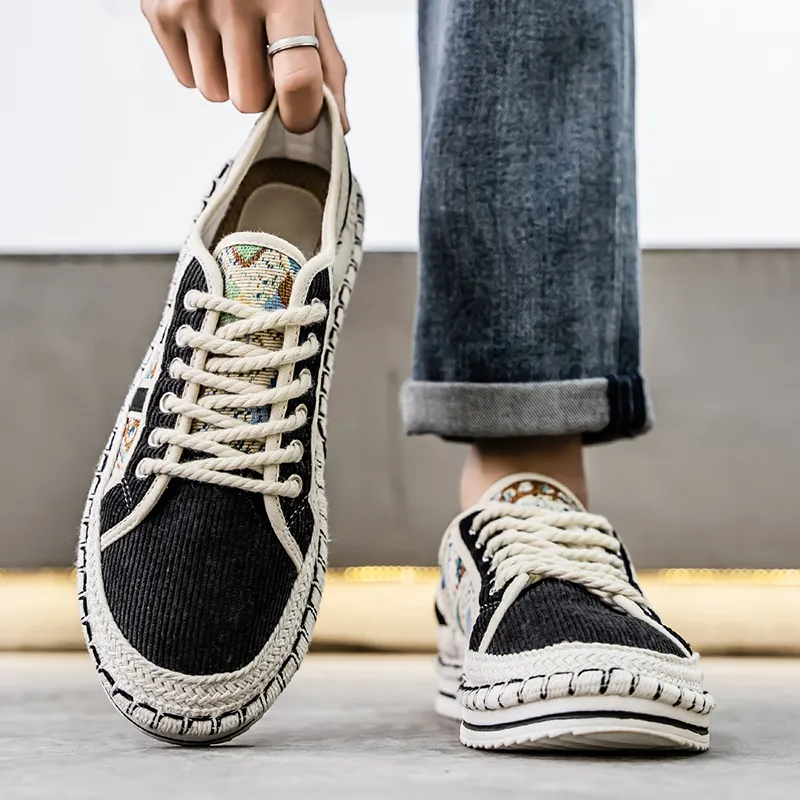 Bull Charm Abrasion Resistant Low Top Canvas Shoes Men's-9