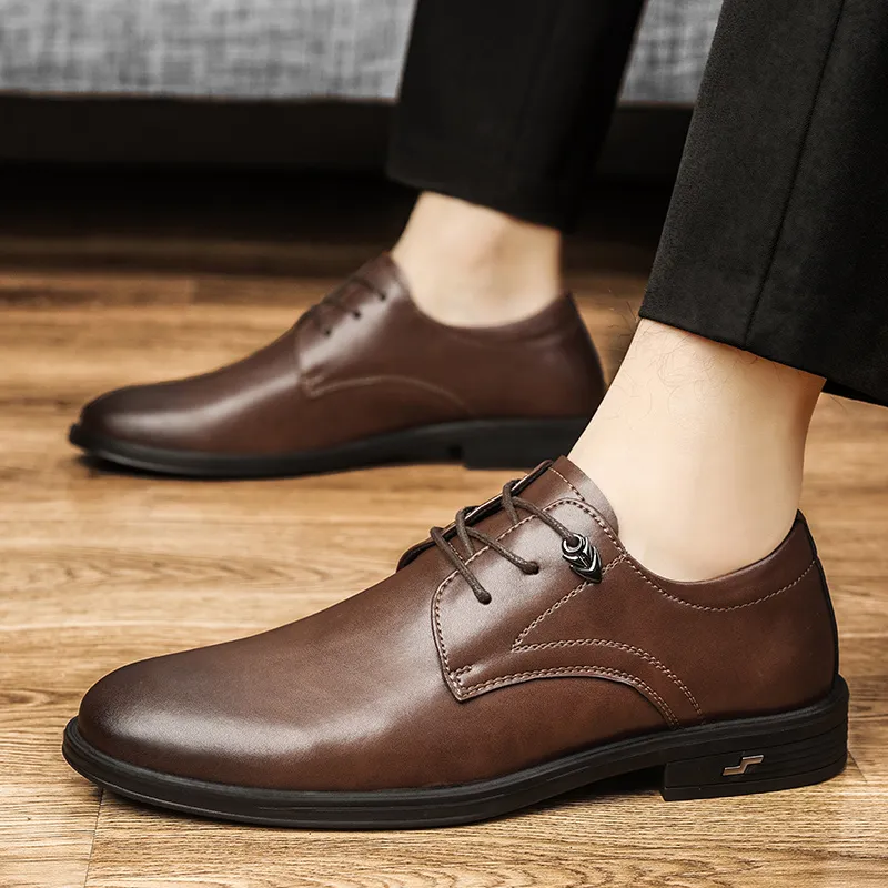 Bull charm Dress Shoes Men Low Top-10
