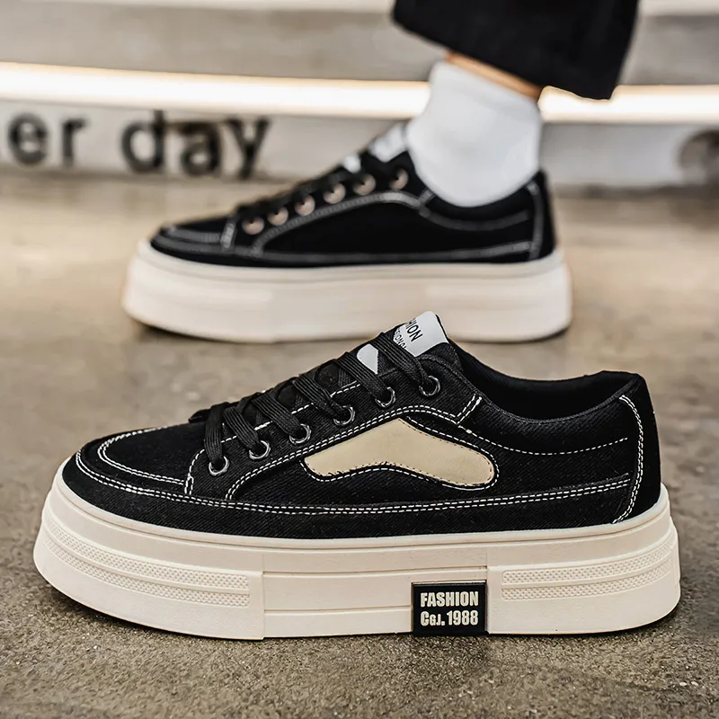 Bull Charm Abrasion-Resistant Low-Top Skateboard Shoes Men's-14