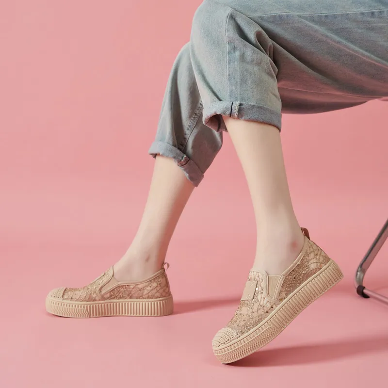 Bull charm Espadrilles Women's Apricot/Black-4