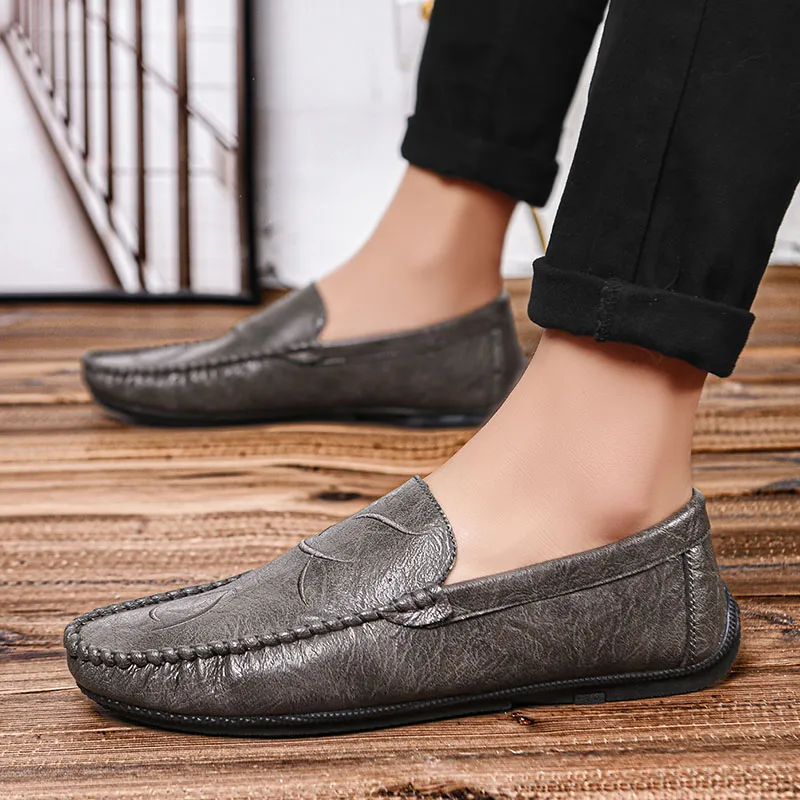 Bull charm Loafers Men Black/Brown/Gray-17