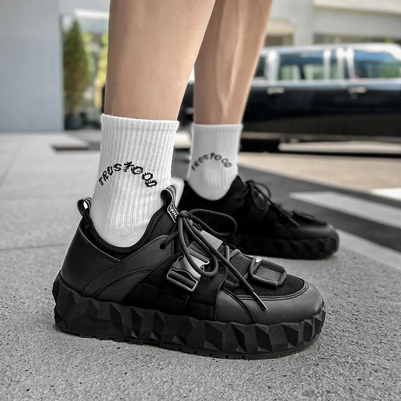 Bull Charm Casual Shoes Men's Black-2