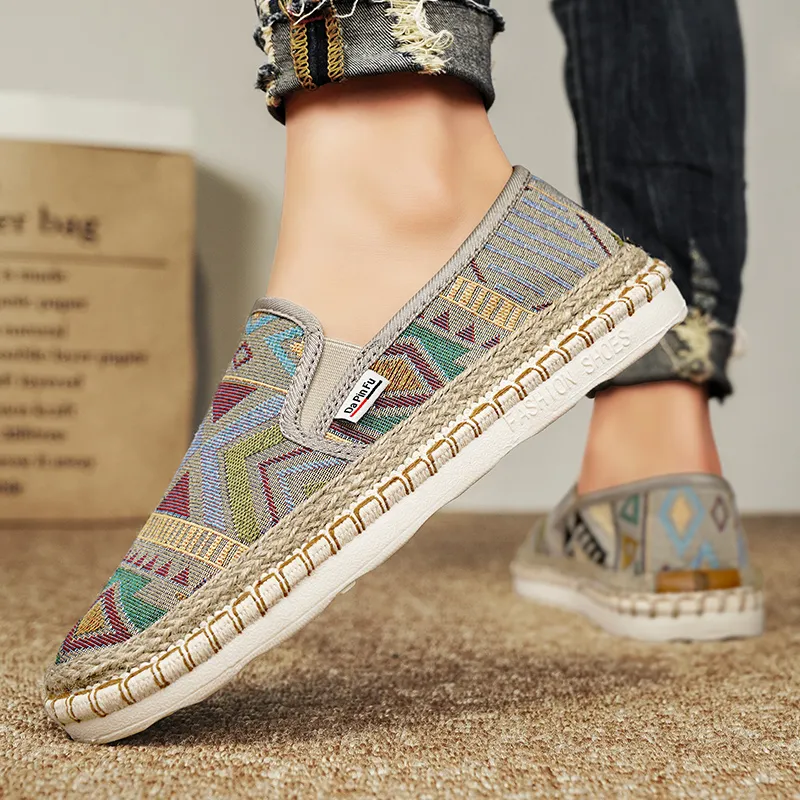 Bull charm Espadrilles Men Brown/Yellow-4
