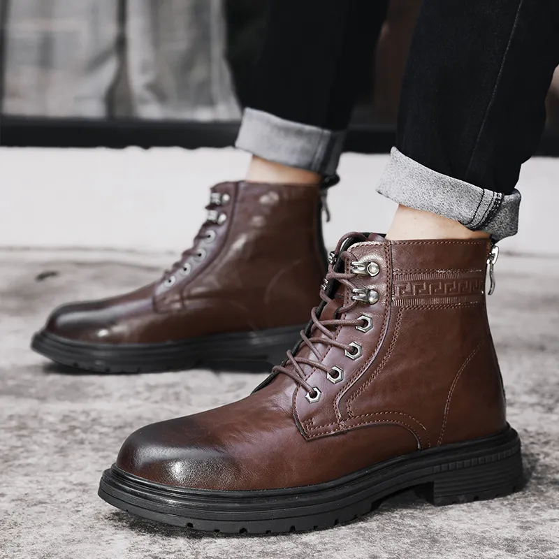 Bull Charm Short Martin Boot Men's-4