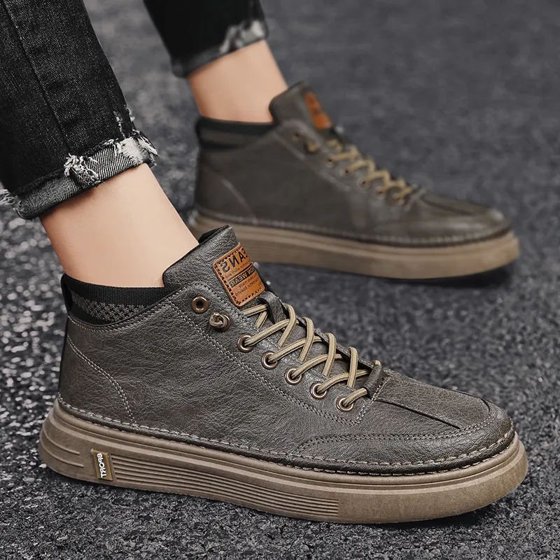 Bull Charm Abrasion Resistant Mid Top Skateboard Shoes Unisex-11