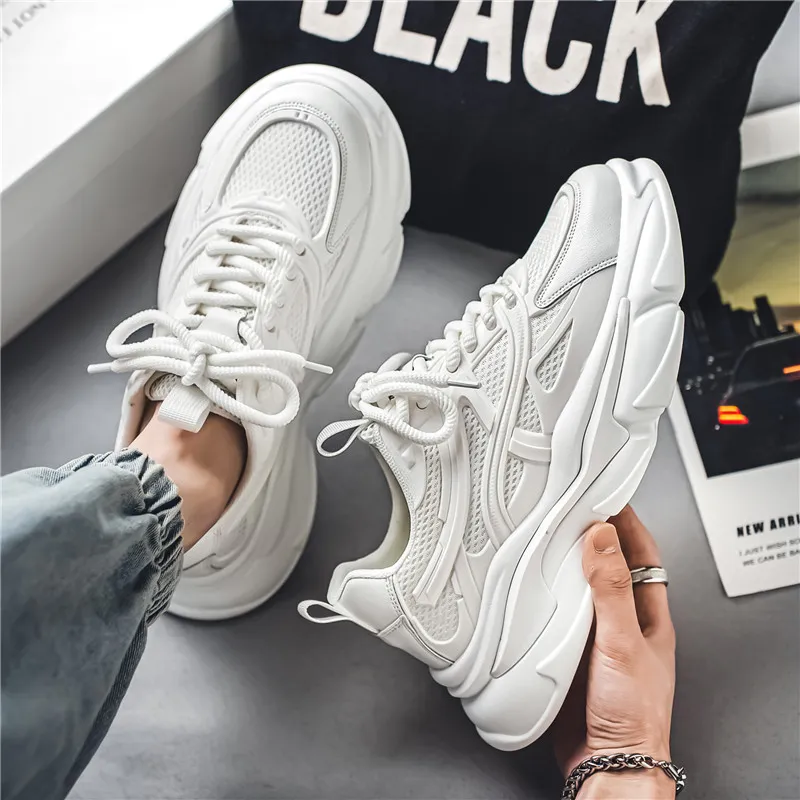 Bull Charm Durable Breathable Low-Top Chunky Sneakers Men's-10