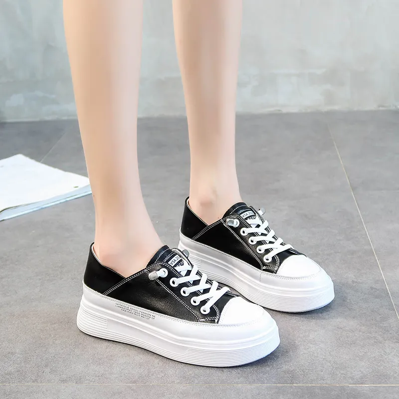 Bull Charm Canvas Shoes Women's White-7