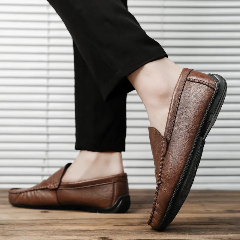 Bull charm Loafers Men Khaki/Brown/Black-8