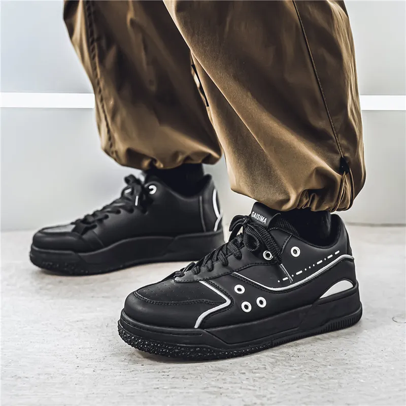 Bull Charm Durable Breathable Low Top Skateboard Shoes Men's-16