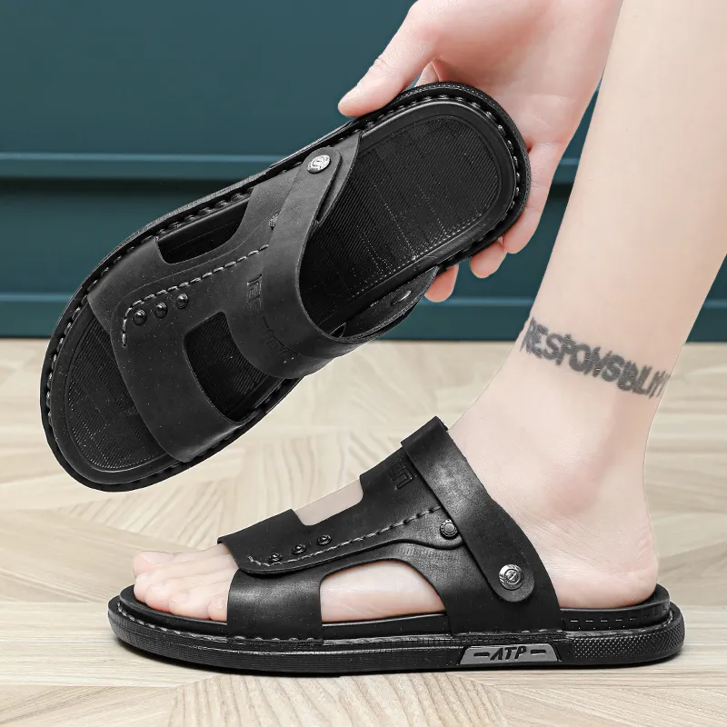 Bull charm Beach Sandals Men-4