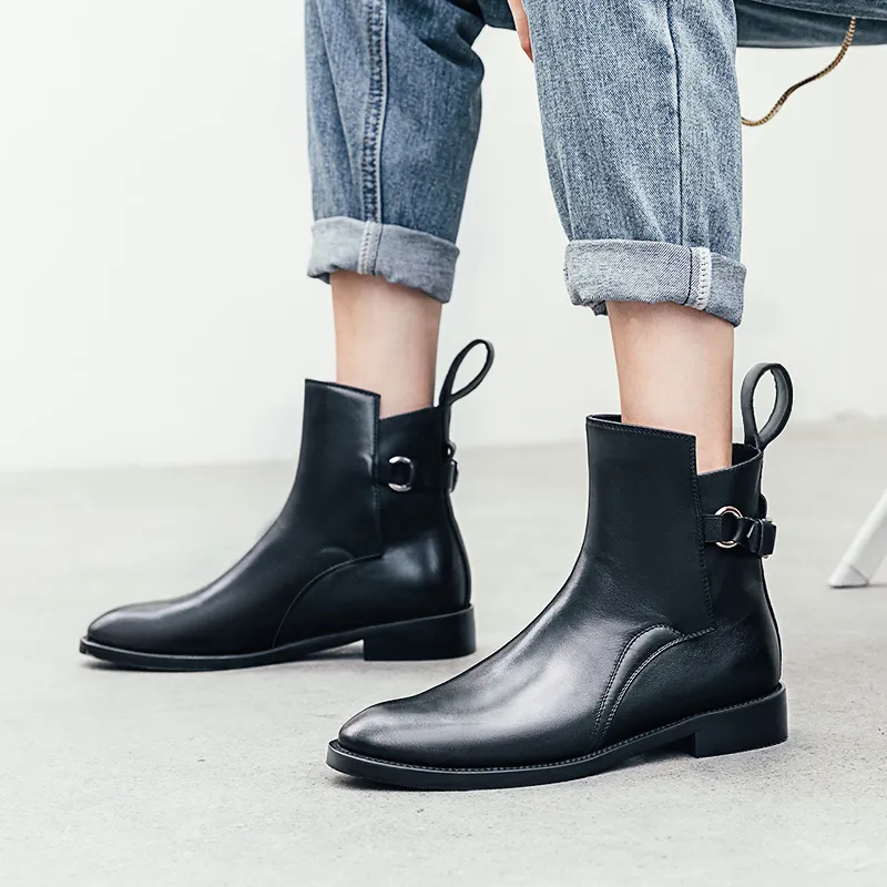 Bull Charm Ankle Boots Women's Black-3