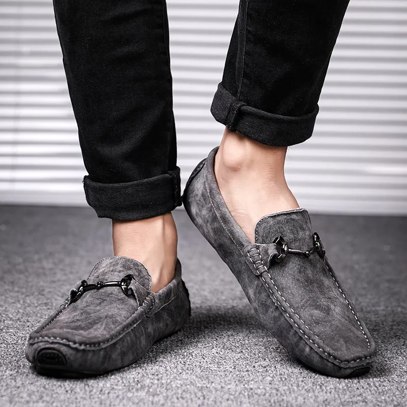 Bull charm Men's Casual Shoes Men Low Top Khaki/Black/Gray-17