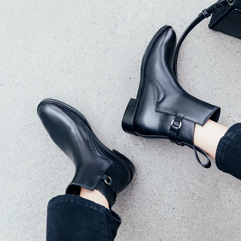 Bull Charm Ankle Boots Women's Black-1