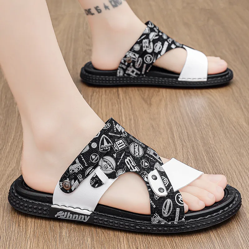 Bull charm Beach Sandals Men-7