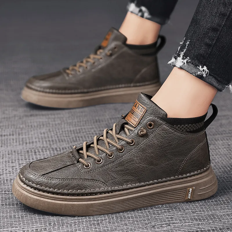 Bull Charm Abrasion Resistant Mid Top Skateboard Shoes Unisex-10