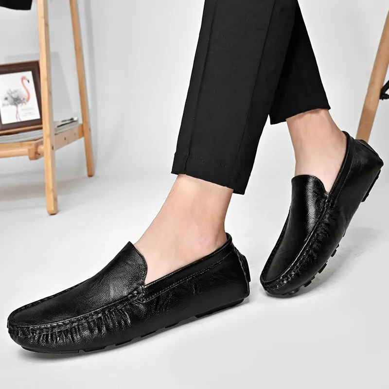 Bull charm Men's Casual Shoes Men Low Top Black/White/Brown-3