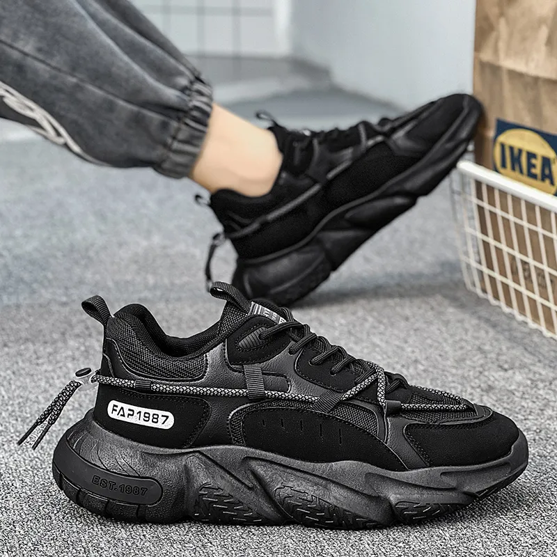 Bull Charm Slip-Resistant Chunky Sneakers Men's-1