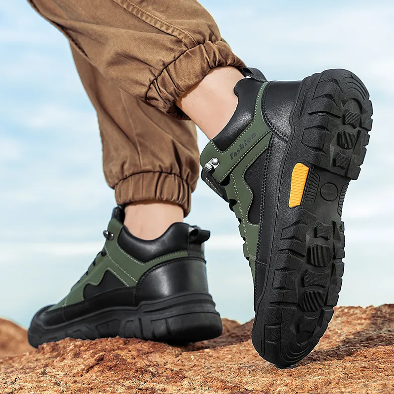 Bull Charm Abrasion Resistant Slip Resistant Short Outdoor Boots Men's-15