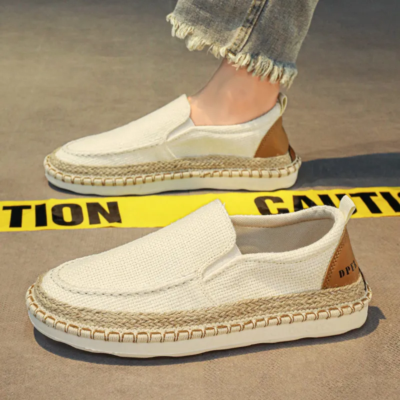 Bull charm Espadrilles Men Black/Gray/Beige-1
