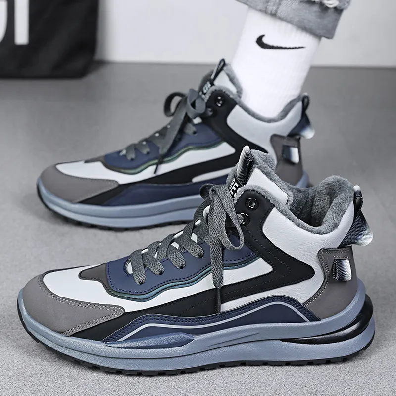 Bull Charm Abrasion Resistant High Top Casual Shoes Men's-2