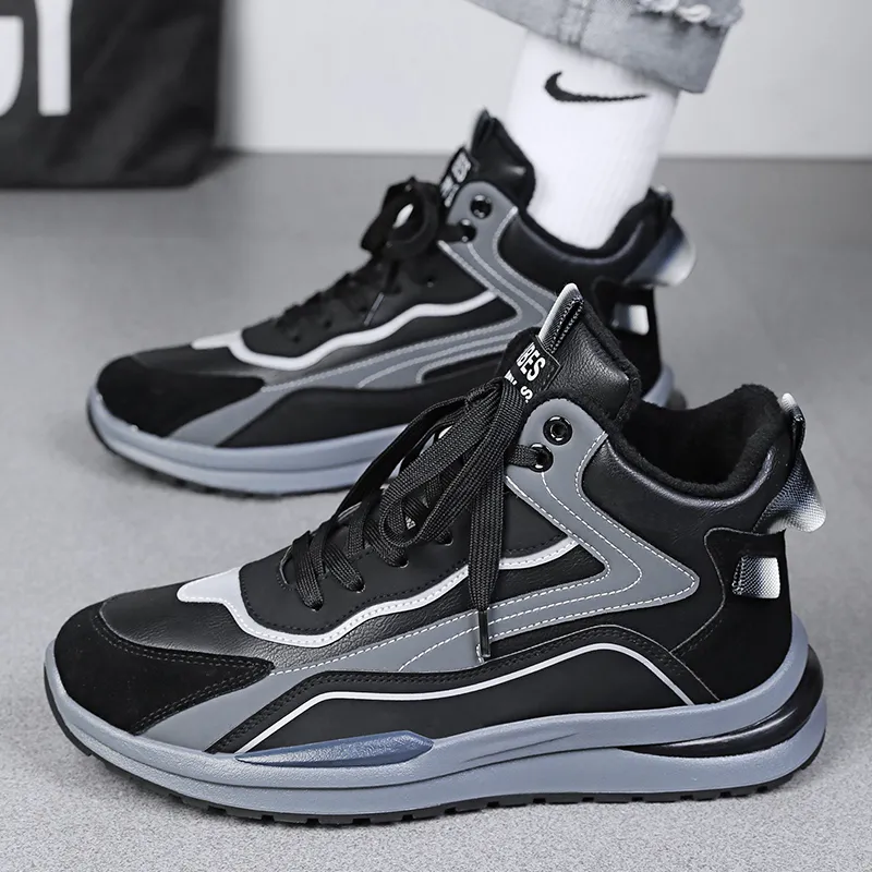 Bull Charm Abrasion Resistant High Top Casual Shoes Men's-7