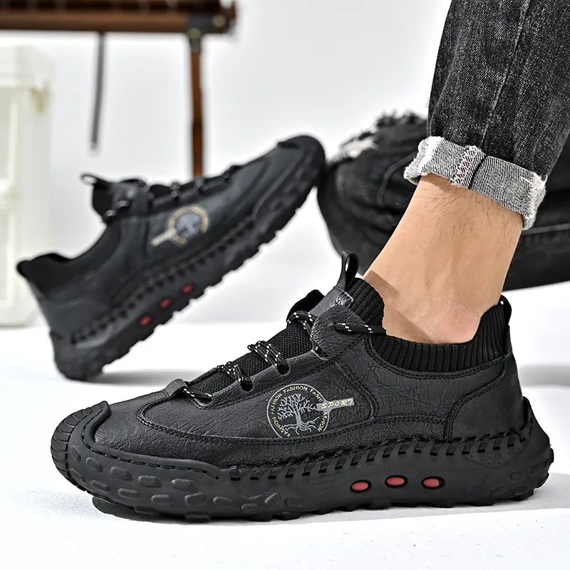 Bull Charm Anti-Slip Wear-Resistant Low-Top Casual Shoes Men's-1