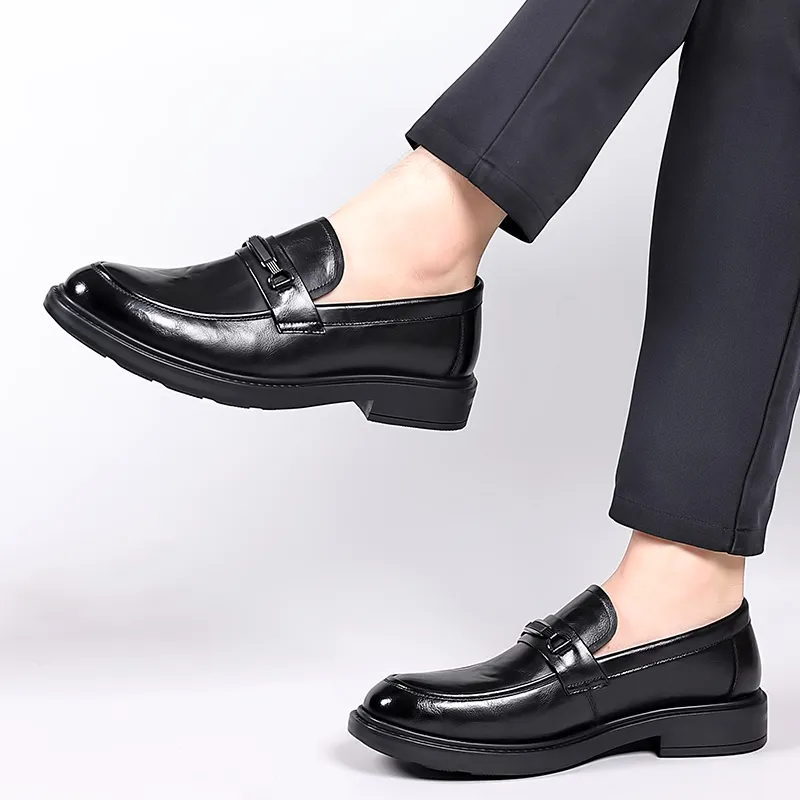 Bull charm Men's Casual Shoes Men Low Top Black/Brown-5
