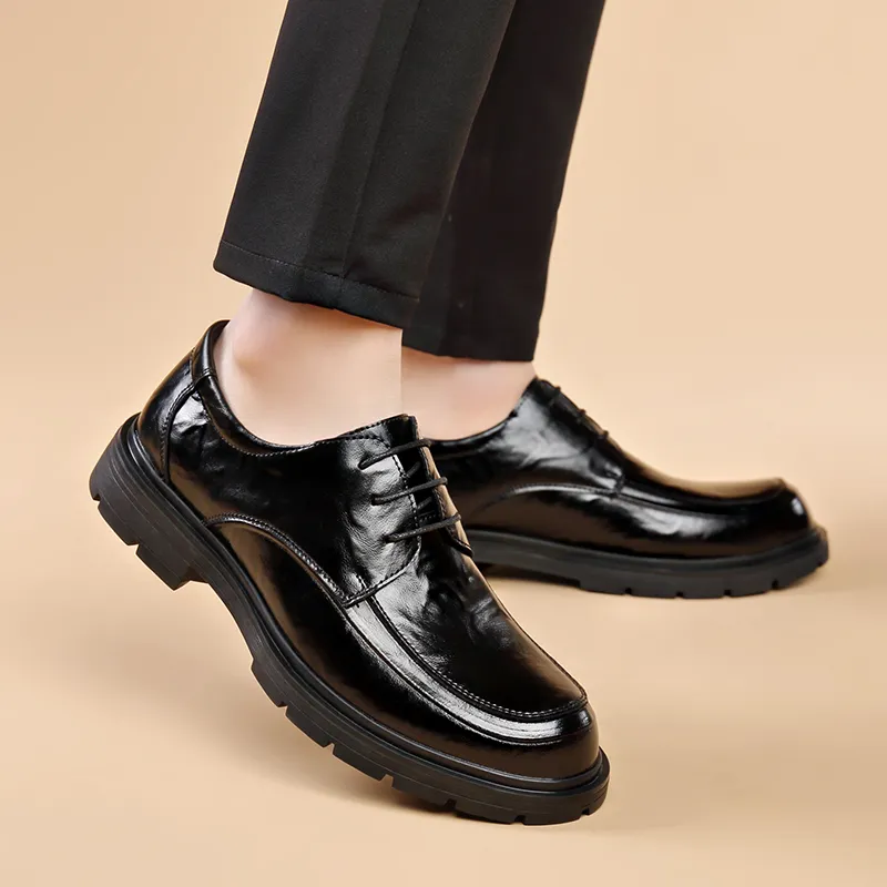 Bull charm Men's Casual Shoes Men Low Top Black/Brown-2
