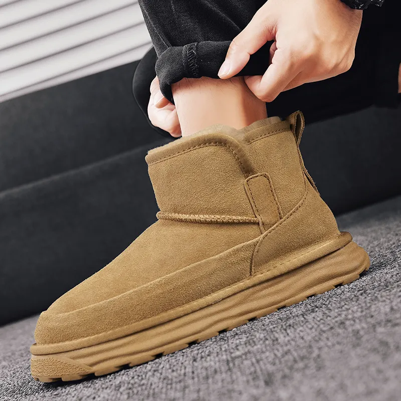 Bull Charm Abrasion Resistant Thermal Slip Resistant Cushioning Short Snow Boots Men's-10