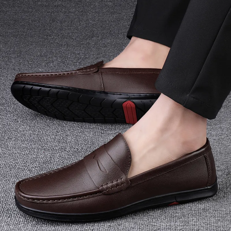 Bull charm Men's Casual Shoes Men Low Top Black/Brown-7
