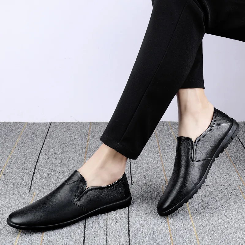 Bull charm Dress Shoes Men Low Top Black/Dark Brown/Red Brown-2