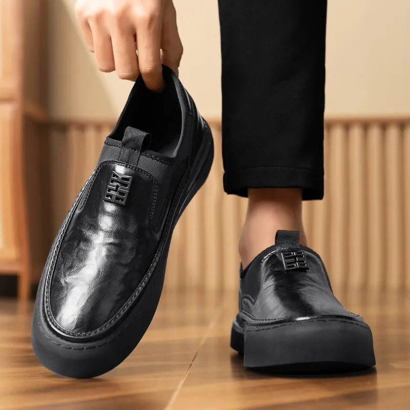 Bull Charm Casual Shoes Men's Black-5