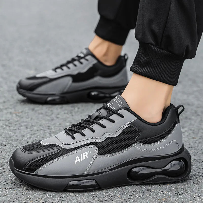 Bull Charm Slip Resistant Water Resistant Casual Shoes Men's Black-1