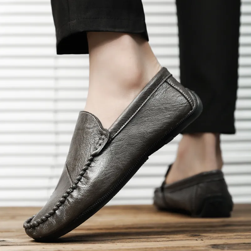 Bull charm Loafers Men Khaki/Brown/Black-4
