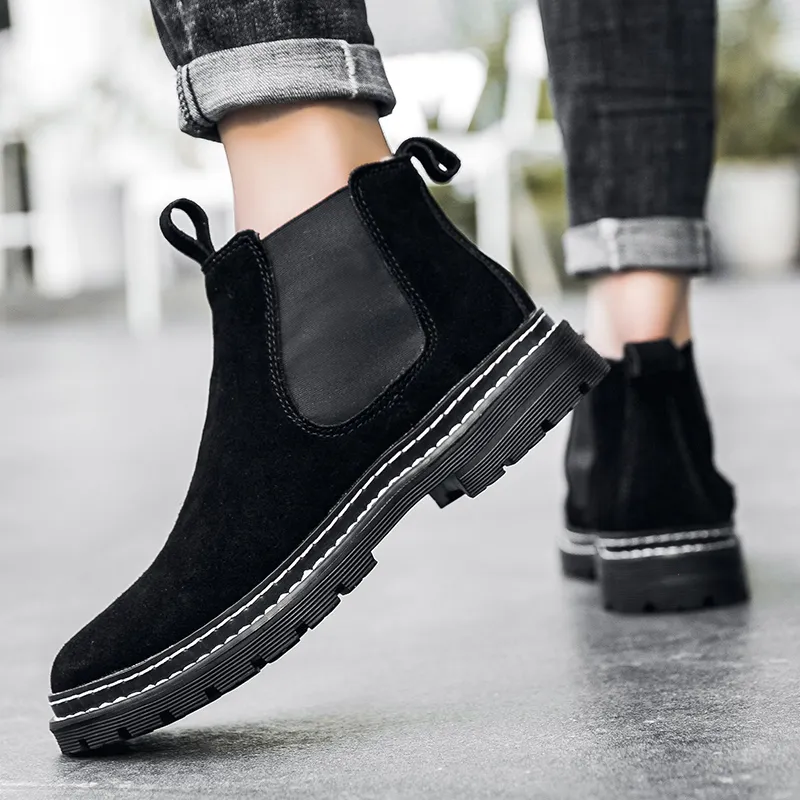 Bull Charm Short Chelsea Boots Men's-14