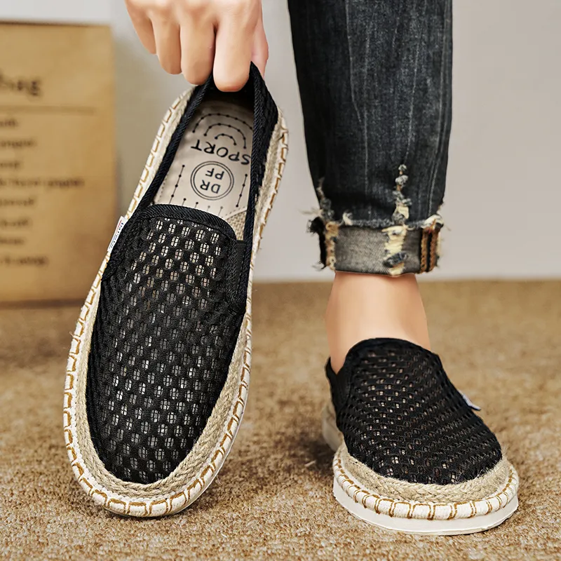 Bull charm Espadrilles Men Beige/Blue/Black-15