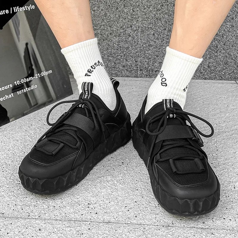 Bull Charm Casual Shoes Men's Black-1