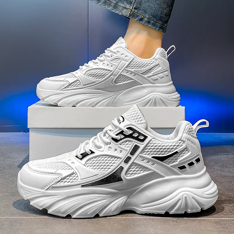 Bull Charm Slip Resistant Low Top Chunky Sneakers Men's-3