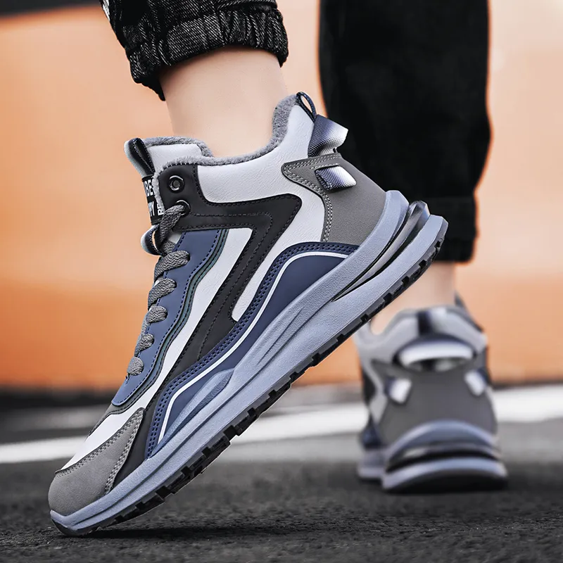 Bull Charm Abrasion Resistant High Top Casual Shoes Men's-5